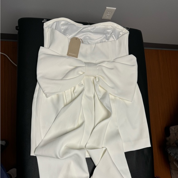 Meshki Meredith Strapless Bow Mini Dress NWT - Picture 4 of 8